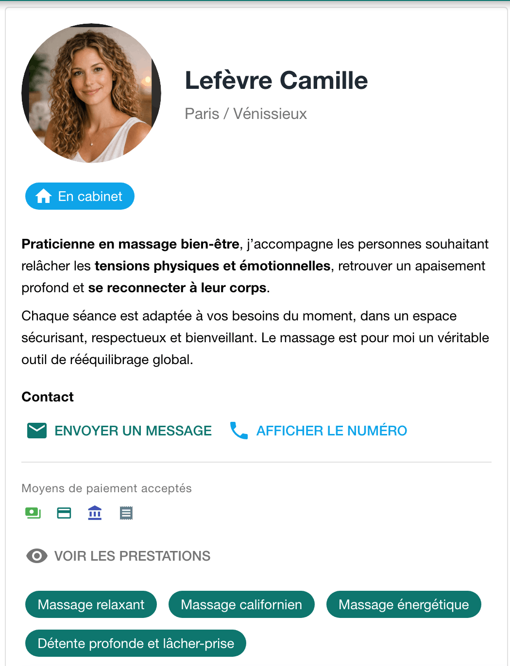 Fiche praticien